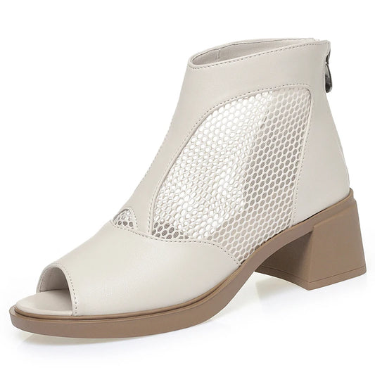 Damen Mesh Stiefeletten Atmungsaktiv Große Größen