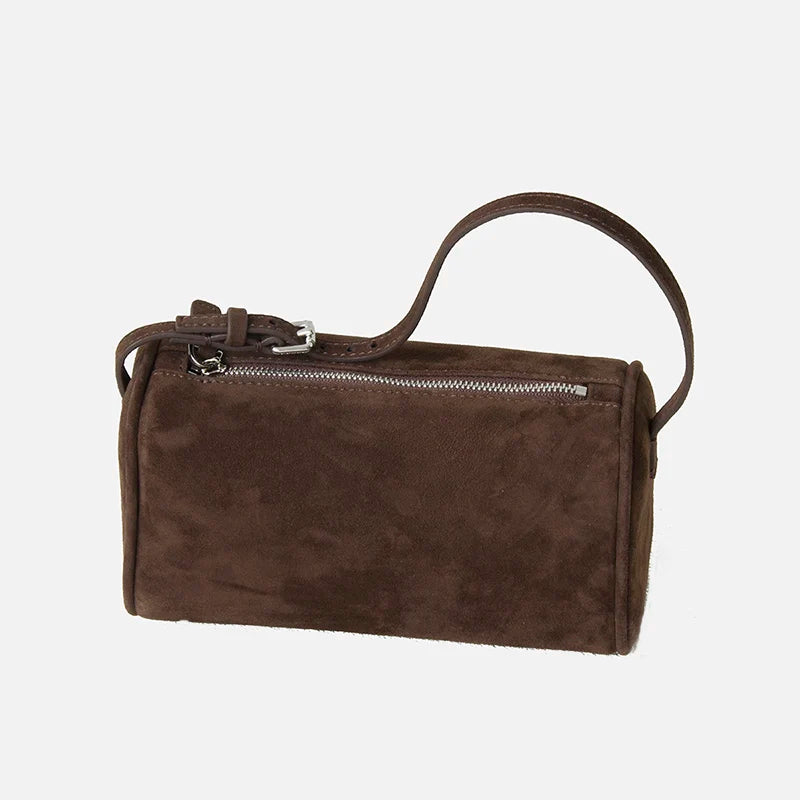 Mini-Veloursleder-Handtasche | Alltagsbegleiter