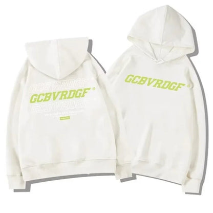 Herbst männer Brief Gedruckt Mit Kapuze Sweatshirts 2025, Neue Hip Hop Baumwolle Fleece Oversize Hoodies Y2K Vintage Streetwear Hoody