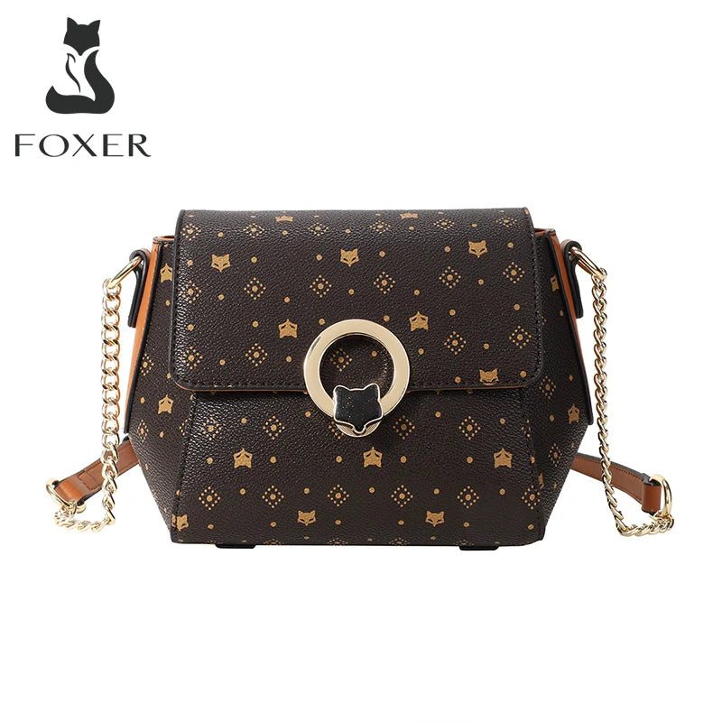 Damen Schultertasche aus PVC-Leder Crossbody-Stil für Alltag