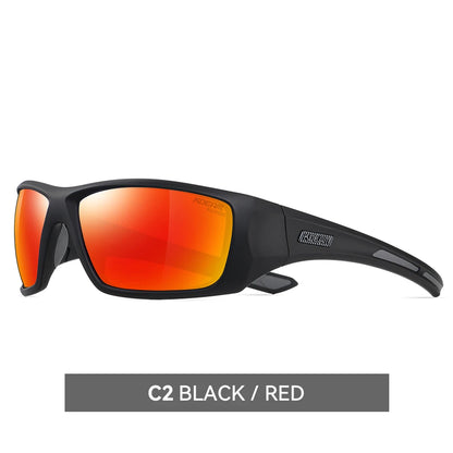 Sonnenbrille Radfahren TR90 polarisiert 1,2mm Glas Gummisteg Herren