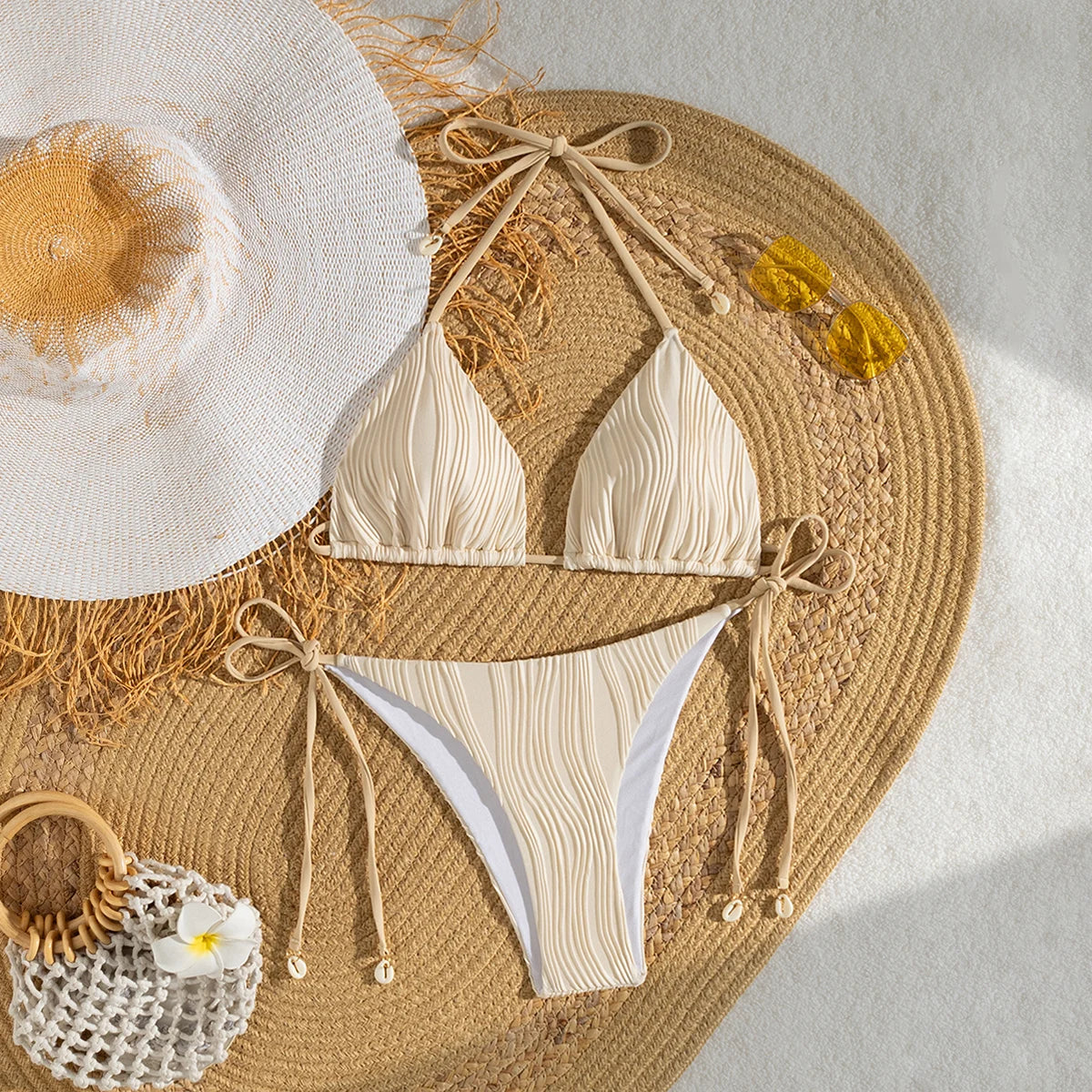 Sexy Bikini-Set für Damen – Brasilianischer Stil, ideal für Strand und Pool