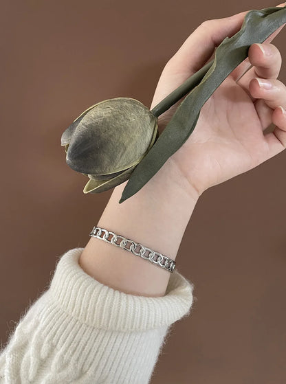 Damen-Armreif im Punk-Stil aus Edelstahl