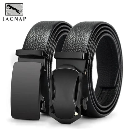 Herren Ledergürtel Business Casual 3,5 cm Automatik-Schnalle PU Geschenk