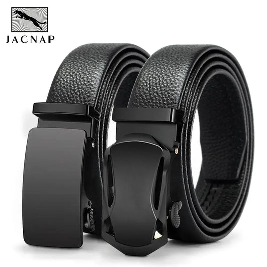 Herren Ledergürtel Business Casual 3,5 cm Automatik-Schnalle PU Geschenk