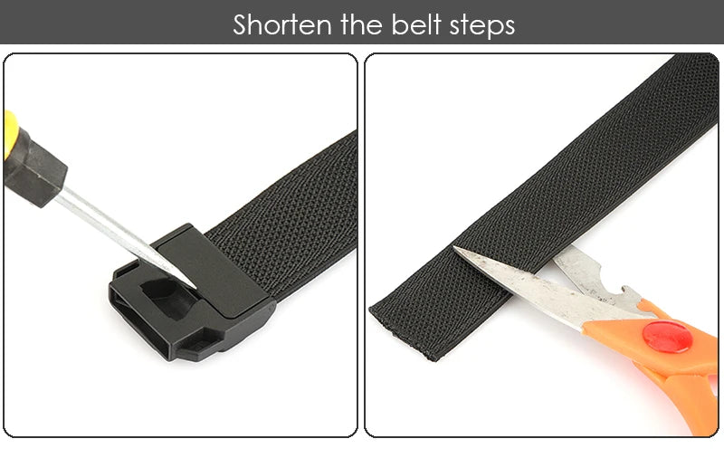 Herren-Gürtel aus elastischem Nylon mit Schnellverschluss Outdoor-Einsatz und Alltag 34 mm Breite