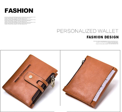 Damen Echtleder Geldbörse Bifold Vintage Kartenhalter Münzfach Geldclip