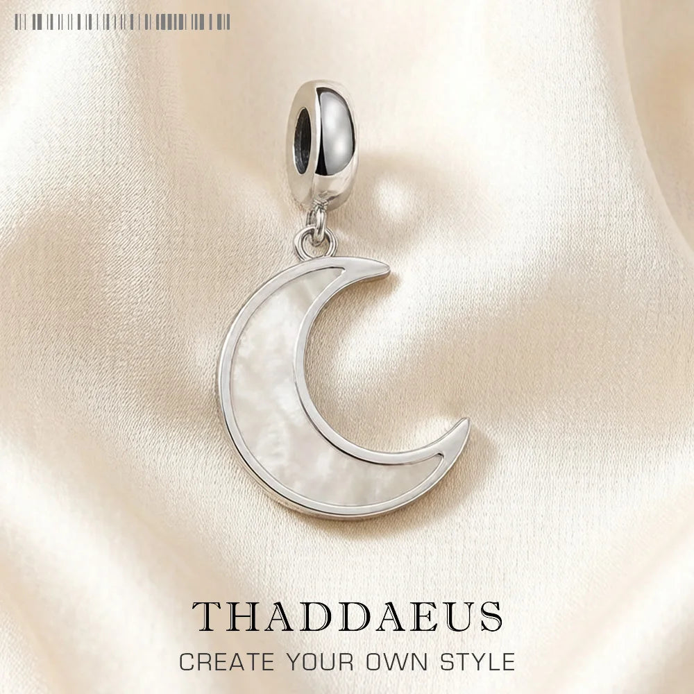 Damen-Charm-Anhaenger Mondmuschel suess aus Sterlingsilber