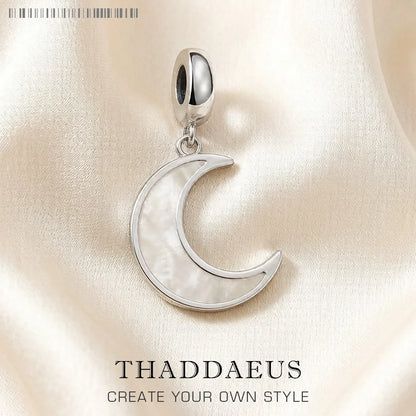 Damen-Charm-Anhaenger Mondmuschel suess aus Sterlingsilber
