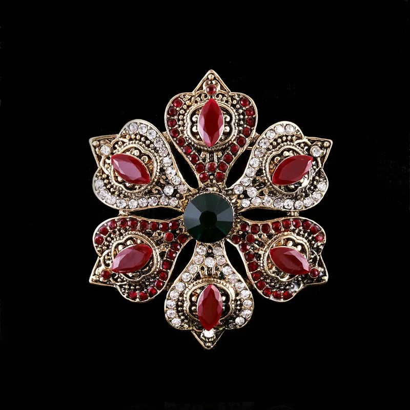 Brosche Metall Barock Vintage Retro Palast Revers Pin Unisex Party