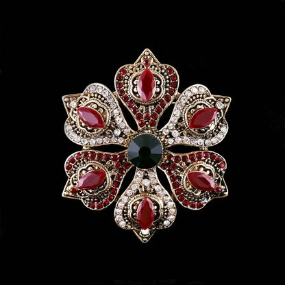 Brosche Metall Barock Vintage Retro Palast Revers Pin Unisex Party