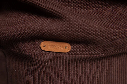 Herren Pullover aus hochwertiger Baumwolle mit Reißverschluss im Mock Neck Stil