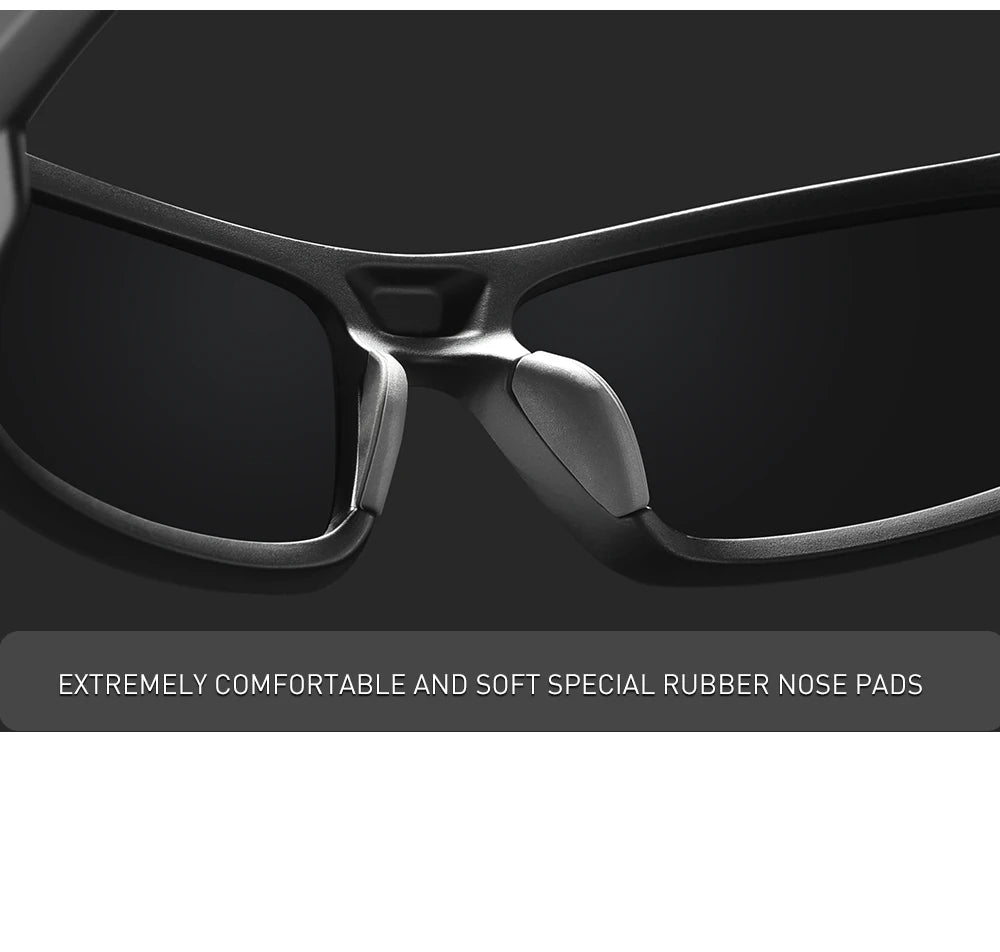 Sonnenbrille Angeln schwarz komplett polarisiert Reißverschlussetui Herren 2024