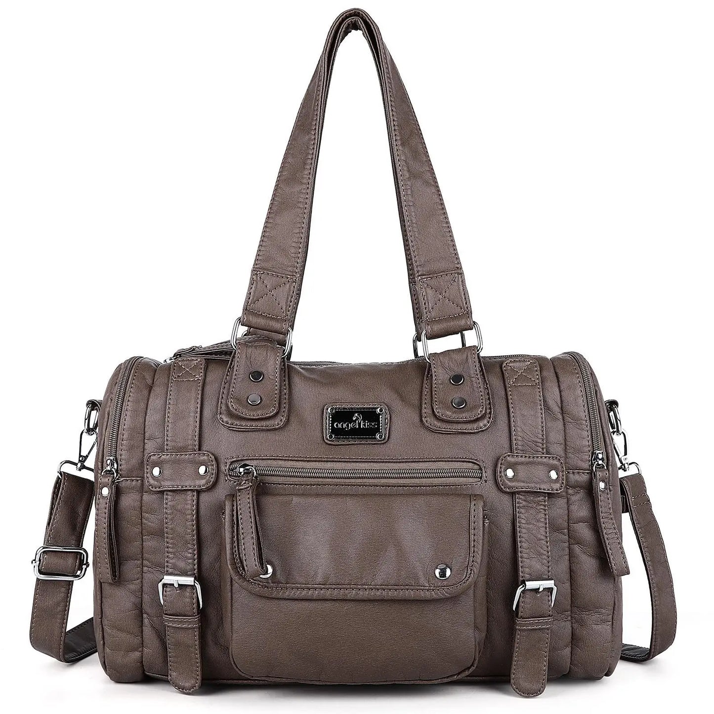 Damen-Schultertasche aus PU-Leder mit Top-Griff und extrem großem Fassungsvermögen für Alltag