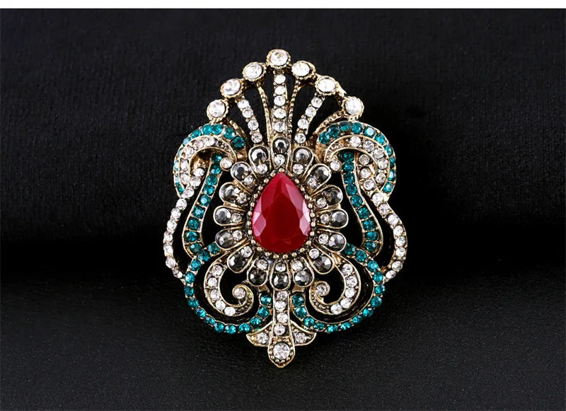 Brosche Metall Barock Vintage Retro Palast Revers Pin Unisex Party
