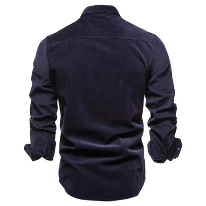 Herren Business Casual Hemd aus 100 Prozent Baumwolle im einfarbigen Slim Fit