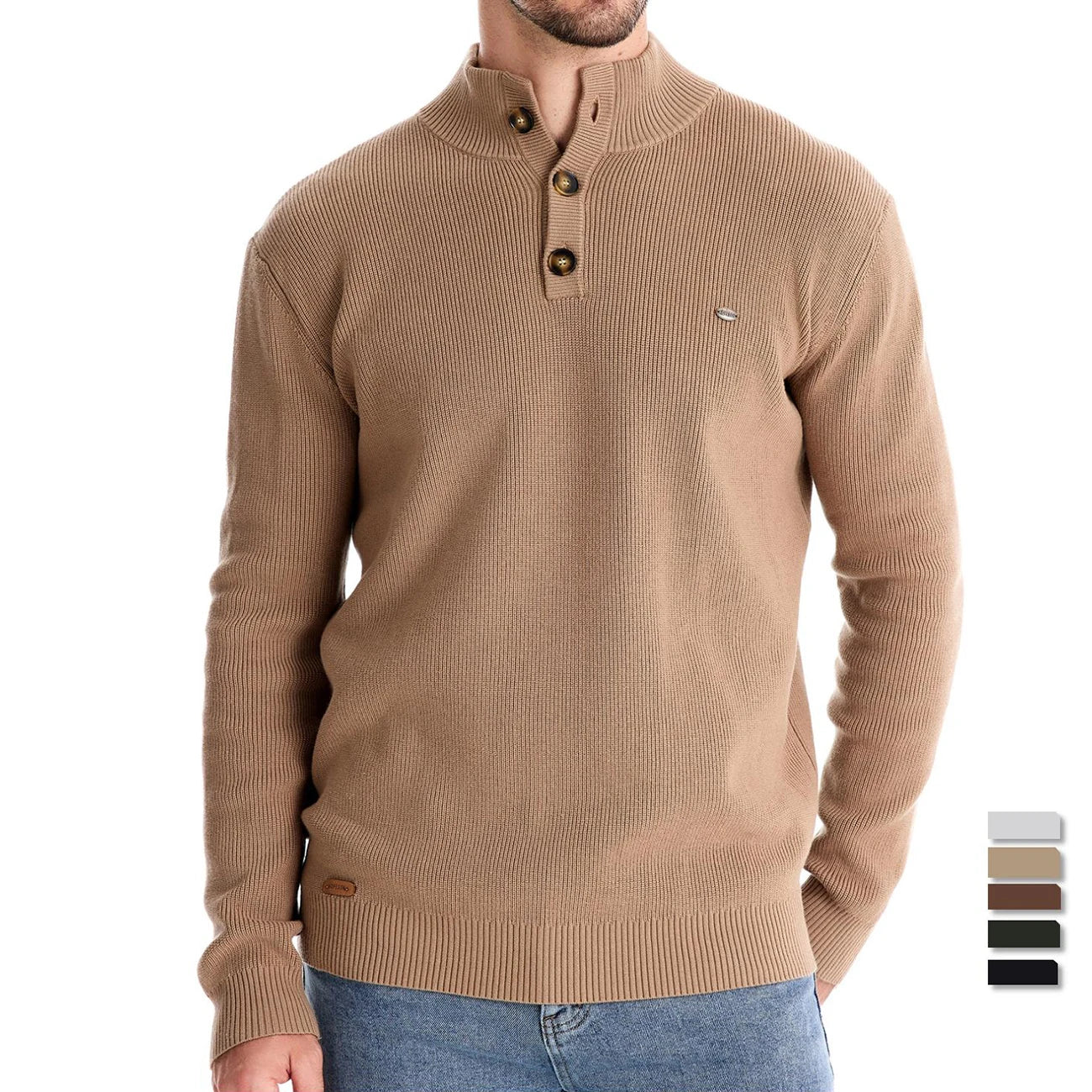 Herren Pullover im lässigen Stil mit Rollkragen für Herbst und Winter