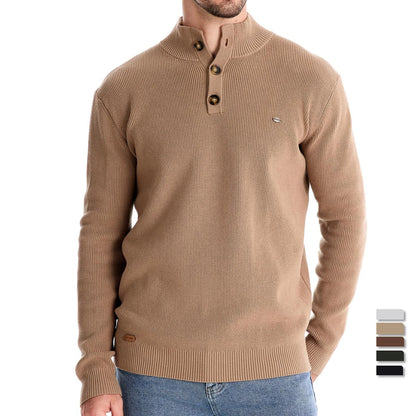 Herren Pullover im lässigen Stil mit Rollkragen für Herbst und Winter