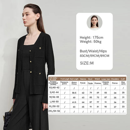 Damen-Strickjacke V-Ausschnitt einfarbig gerade Langarm vielseitig Herbst