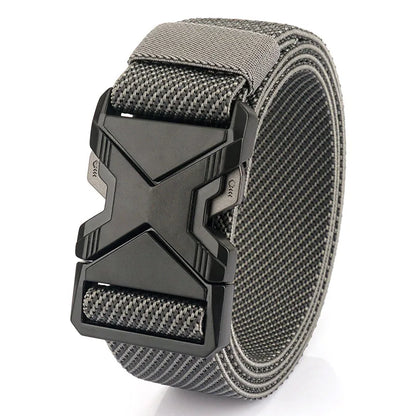 Herren-Taktischer Gürtel aus Nylon mit Elastischem Band und Schnellverschluss 3,8 cm Breite