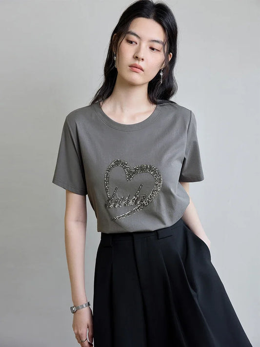 Zweifarbiges Damen-Strickshirt mit V-Ausschnitt – ideal für den Frühling und den Büroalltag