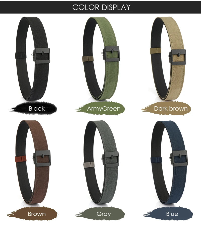 VATLY Casual Tactical Gürtel Herren Nylon Rigid Military Shooting Sports