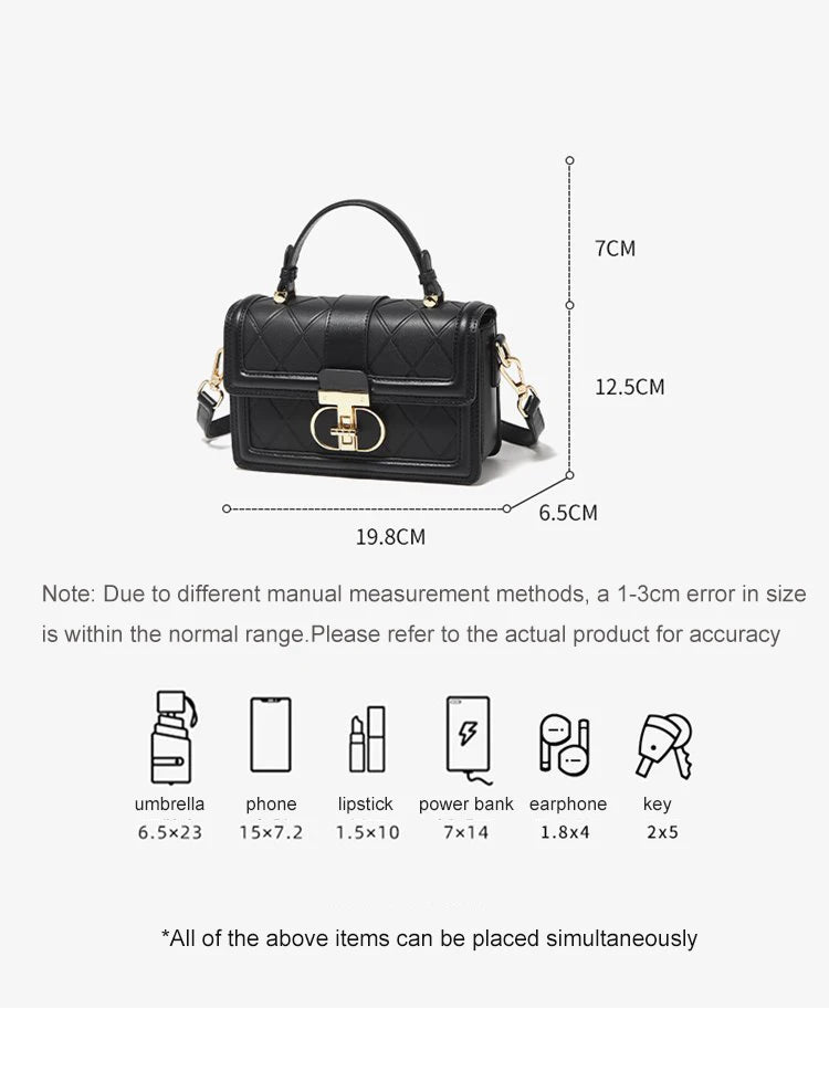 Damen Top-handle Tasche aus Split Leder mit Diamant-Gitter
