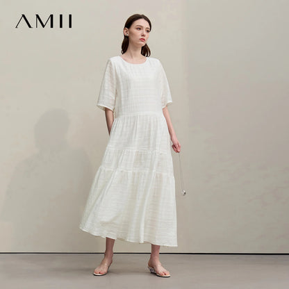 Elegantes Damen Kleid Mit Asymmetrischem Saum Büro