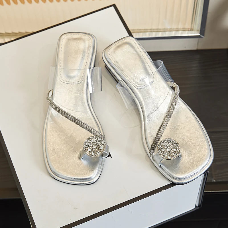 Damen Flip-Flops Strass Römisch Outdoor