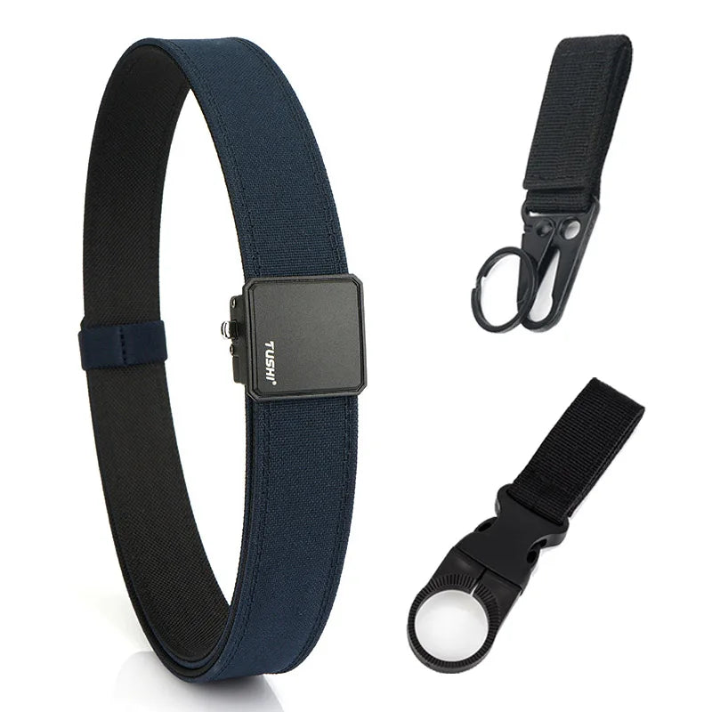 VATLY Hard EDC Tactical Gürtel Herren Nylon Rigid Automatik-Schnalle