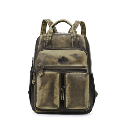Unisex Schulrucksack Großes Fassungsvermögen mit Mehrfachtaschen und weichen Schultergurten für Alltag und Schule