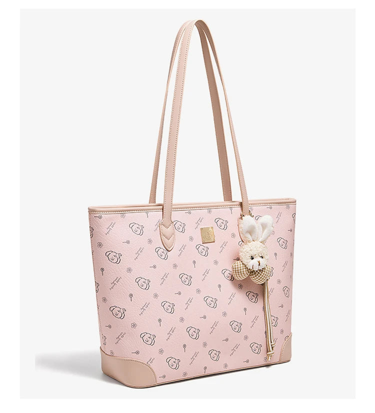 Damen Schultertasche Aus PU-Leder Mit Großer Kapazität Und Alltagslook