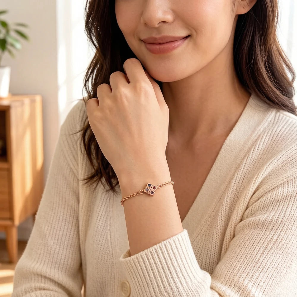 Damen-Armband Royalty Roségold viktorianisch aus Sterlingsilber