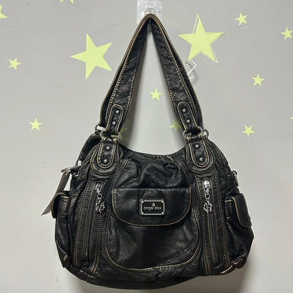 Damen-Handtasche Große Kapazität Kariertes Muster Schultertasche mit Reißverschluss Alltagstauglich