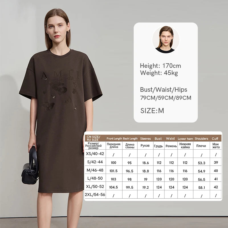 Elegantes Strickkleid Für Damen Mit Stretch Und Stickerei
