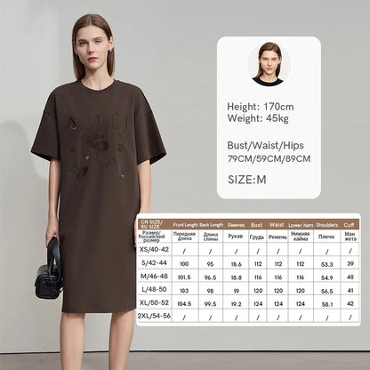 Elegantes Strickkleid Für Damen Mit Stretch Und Stickerei