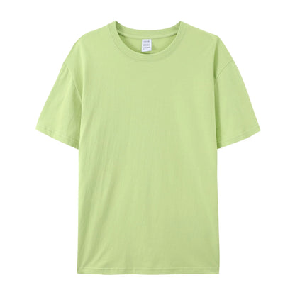 Herren Baumwolle T Shirt Leichter Oversize Schnitt Casual Sommer