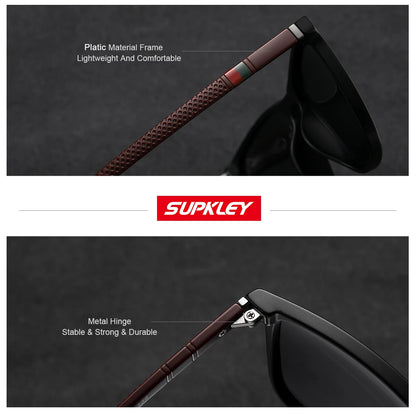 Sonnenbrille Sport polarisiert leicht quadratisch UV400 Herren