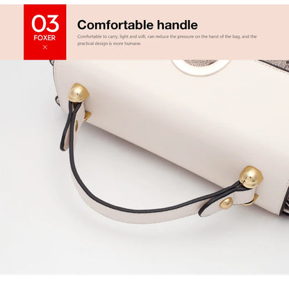 Damen Crossbody Tasche Aus PVC Leder Im Vintage Stil