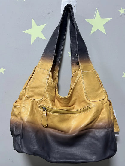 Damen-Schultertasche Mit Tie-Dye Muster Und Top-Handle Tragegriff Für Uni Und Alltag