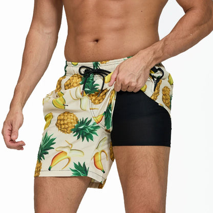 Schnelltrocknende Herren-Badehose mit niedrigem Schnitt – ideal für Strand und Fitness