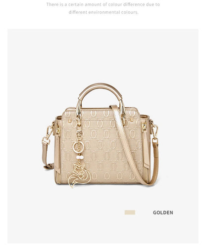Damen Schultertasche Aus Rindsleder Mit Elegantem Design