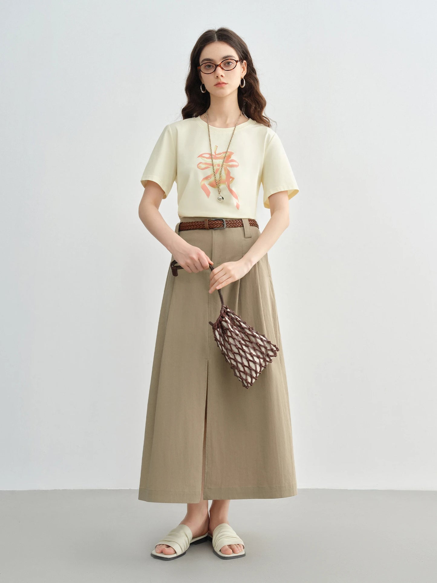 Langarm-Bluse aus 100% Baumwolle in Rosa mit Polo-Kragen und Fake-Layer-Design – ideal für den Frühling