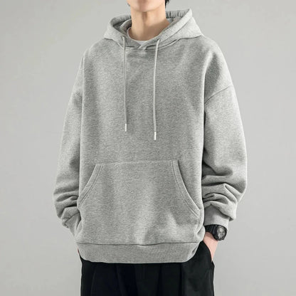Herren-Strickpullover mit Rundhalsausschnitt und langen Ärmeln – warmer, dicker Fleecestoff im koreanischen Chic mit Fransen, ideal für den Herbst