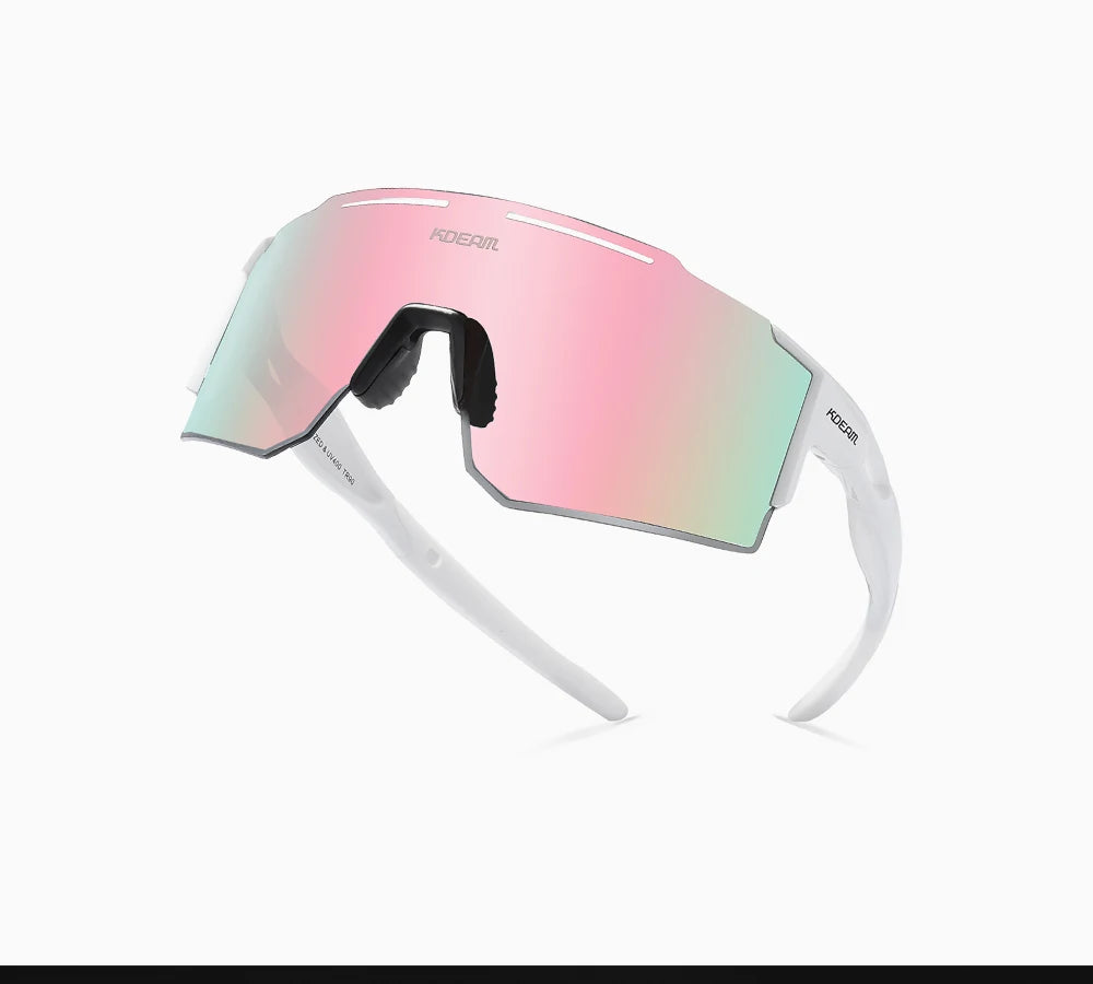 Sonnenbrille Sport TR90 polarisiert 1,2mm Glas Gummisteg winddicht Herren