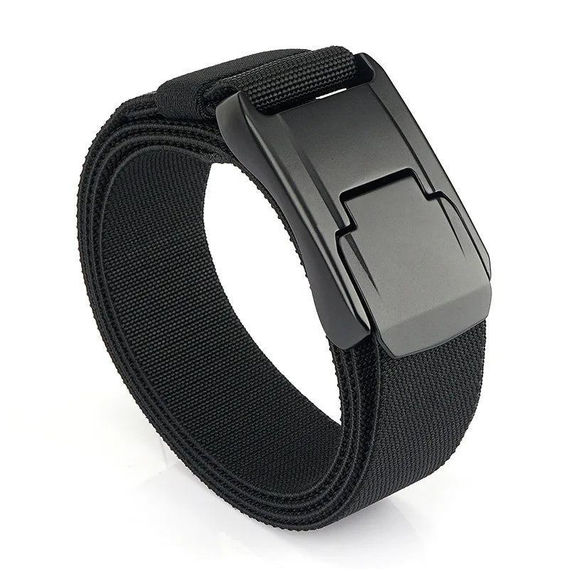 VATLY Elastik-Gürtel Herren Matte Metall-Schnalle Schnellverschluss Tactical Outdoor