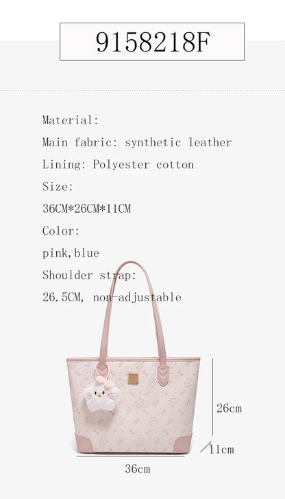Damen Schultertasche Aus PVC-Leder Mit Großer Kapazität Im Alltag