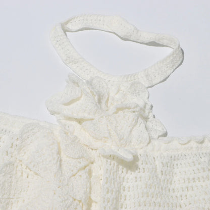 Eleganter Damen-Minirock mit Patchwork-Design und Rüschen, hoher Taille und figurbetonter Passform