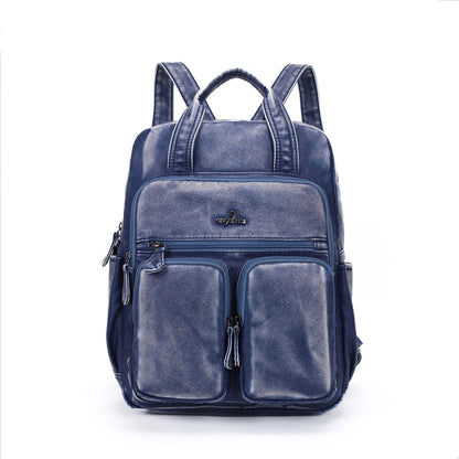 Unisex Schulrucksack Großes Fassungsvermögen mit Mehrfachtaschen und weichen Schultergurten für Alltag und Schule