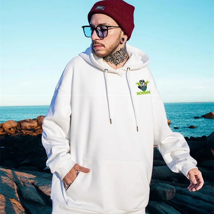 Frühlings-Herren-Punk-Panda-bedruckte Hoodies 2025, neu in Harajuku-Mode, Fleece-Kapuzenpullover, Y2K-Streetwear, übergroßer Hoody